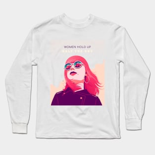 Women Hold Up Half The Sky Female Empowerment Long Sleeve T-Shirt